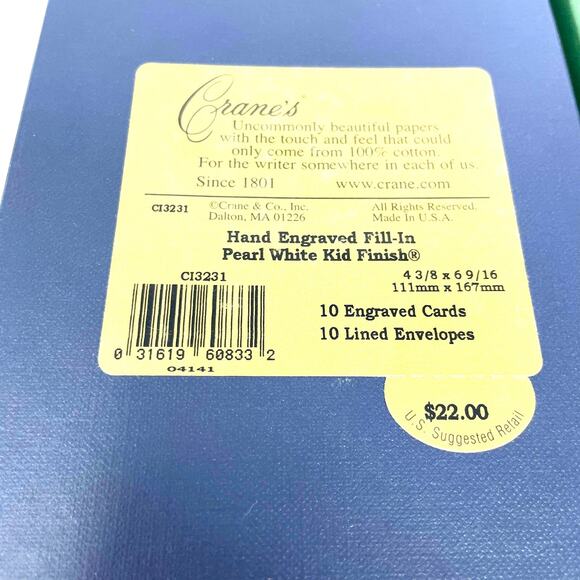 90s CRANE Vintage Sets of Blank Invitations - Picture 4 of 8